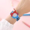Relógio Infantil Com Pulseira De Silicone Tema De Dinossauro E Conforto Suave Para Meninos Meninas