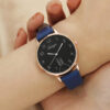 Relógio Feminino Coelho Fofo Com Pulseira De Couro Estilo Doce De Pulso Para Meninas Jovens Vitalidade