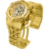 Relógio Zeus Esqueleto Original Banhado A Ouro 18k